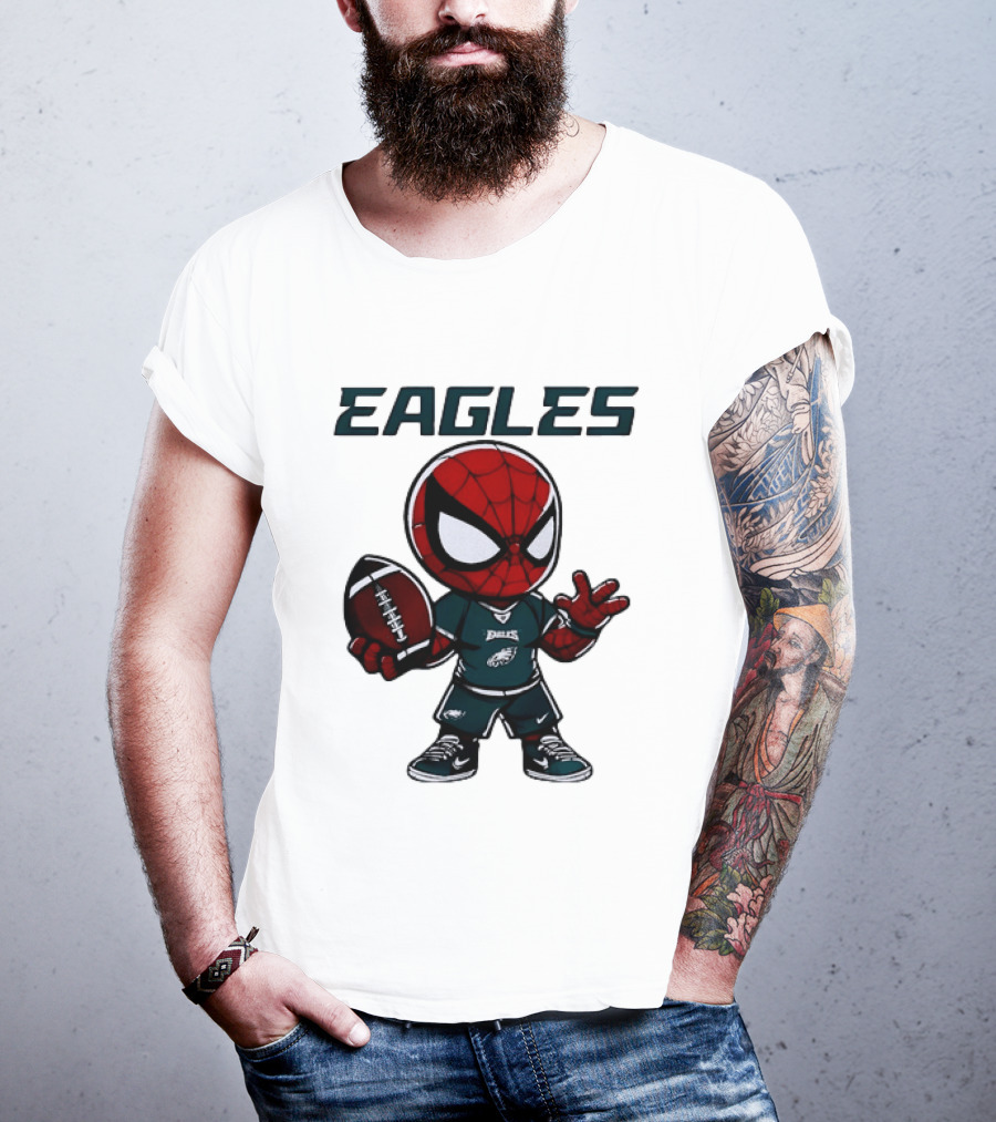 Spider Man Eagles Football Jersey Personalized Philadelphia Edition T-Shirt