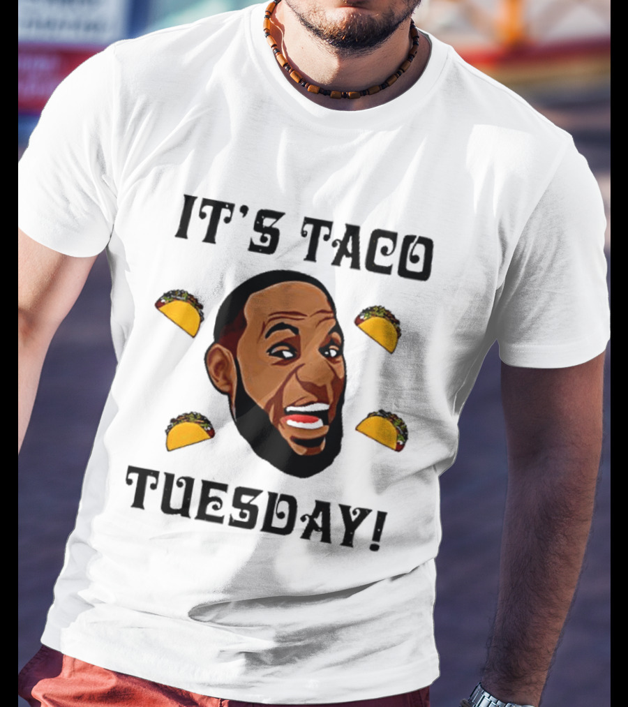 It's Taco Tuesday Meme Face With Tacos T-Shirt