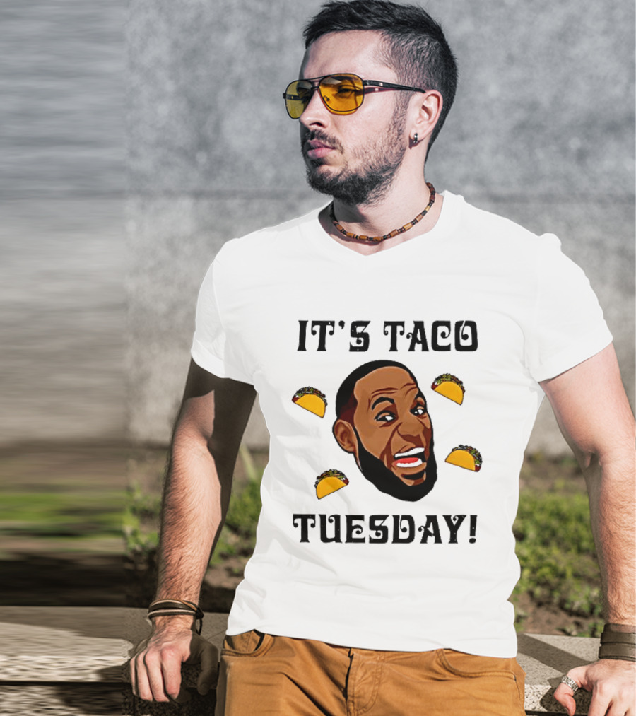 It's Taco Tuesday Meme Face With Tacos T-Shirt
