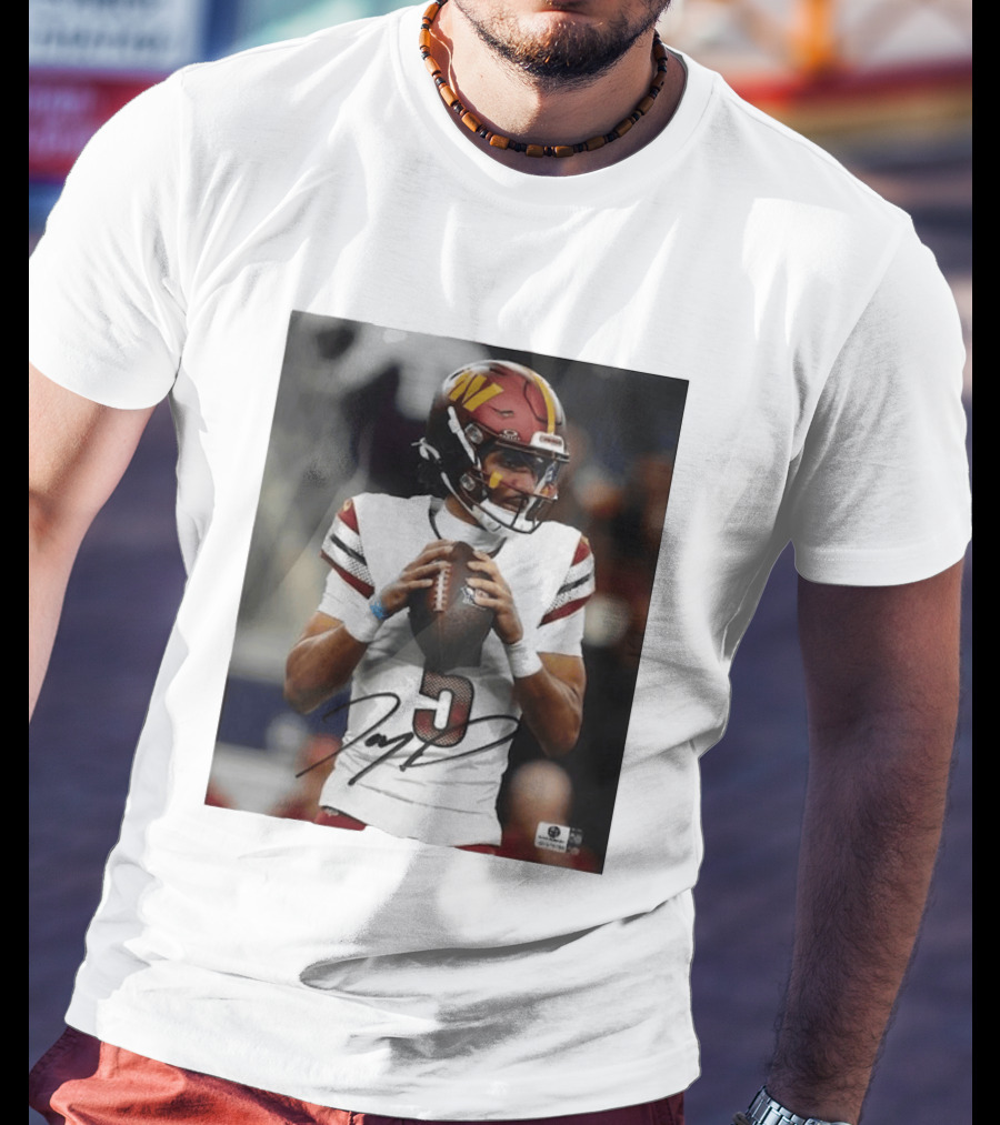 Jayden Daniels Washington Commanders Football Player Number 3 T-Shirt