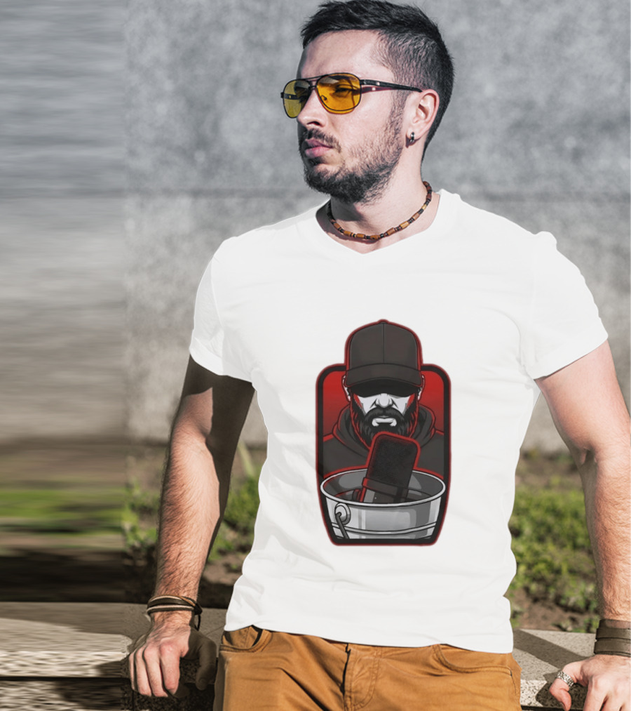 Pat McAfee Show Podcast Host Sports Enthusiast Iconic Microphone T-Shirt