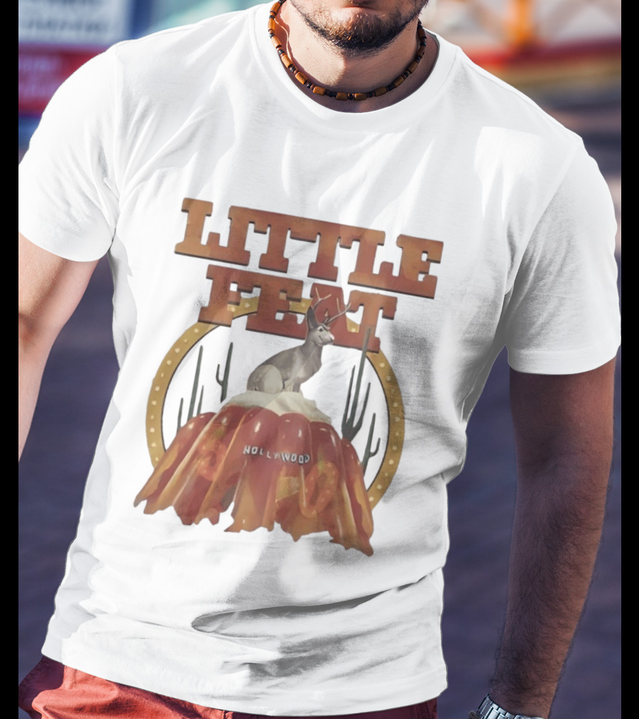 Little Feat Fifty Years Hollywood Record Album Antelope And Cactus T-Shirt