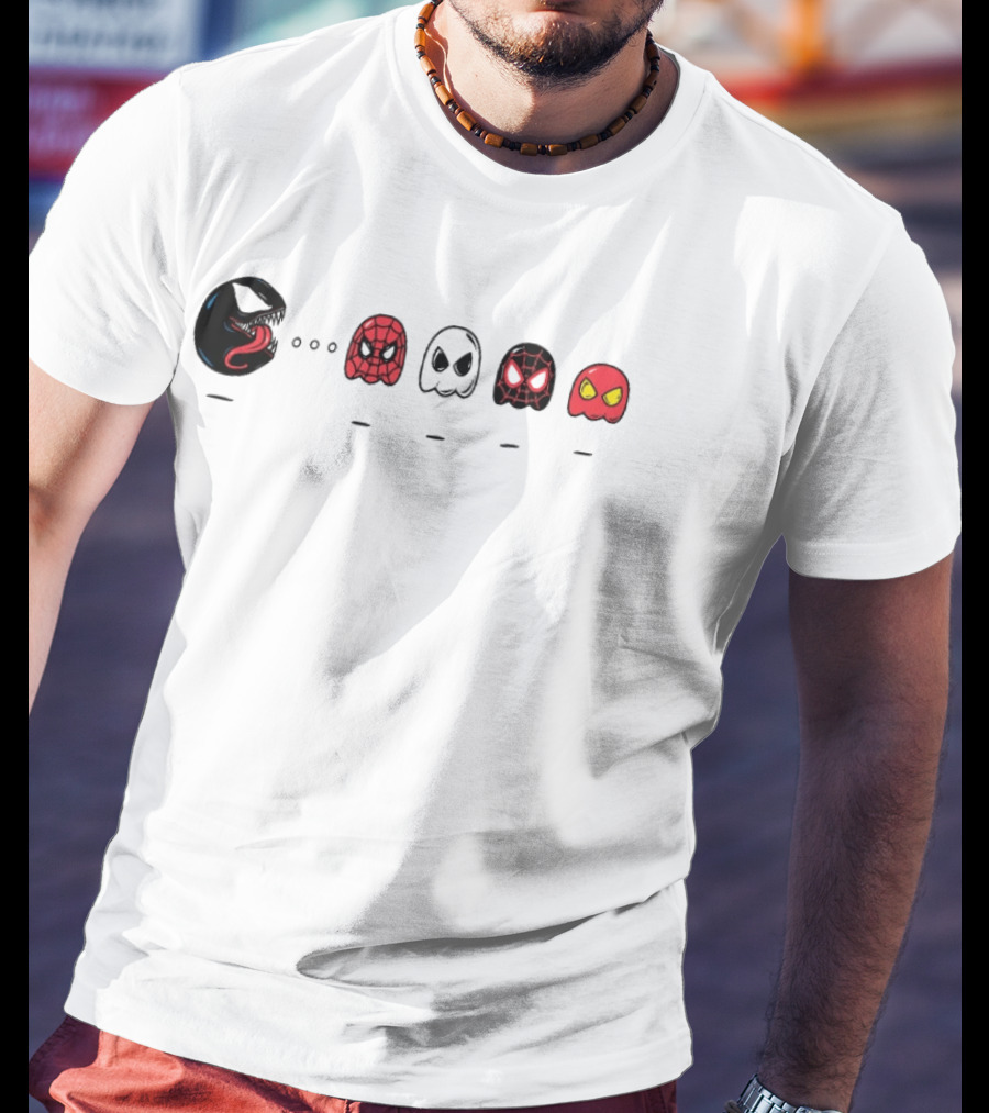 Venom Spider Man Ghost Spider Miles Morales Scarlet Spider Iconic Mashup T-Shirt