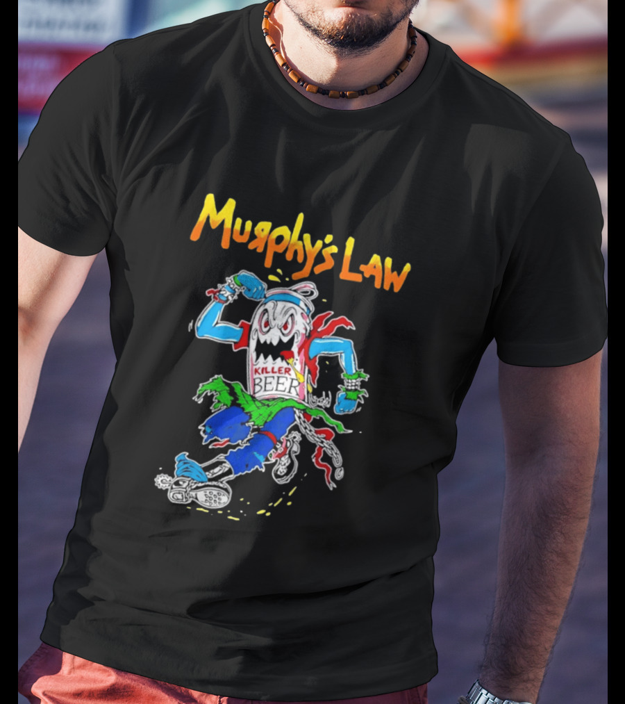 Murphy's Law Killer Beer Crossover Thrash Monster Can Running T-Shirt