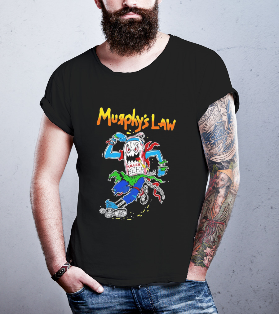 Murphy's Law Killer Beer Crossover Thrash Monster Can Running T-Shirt