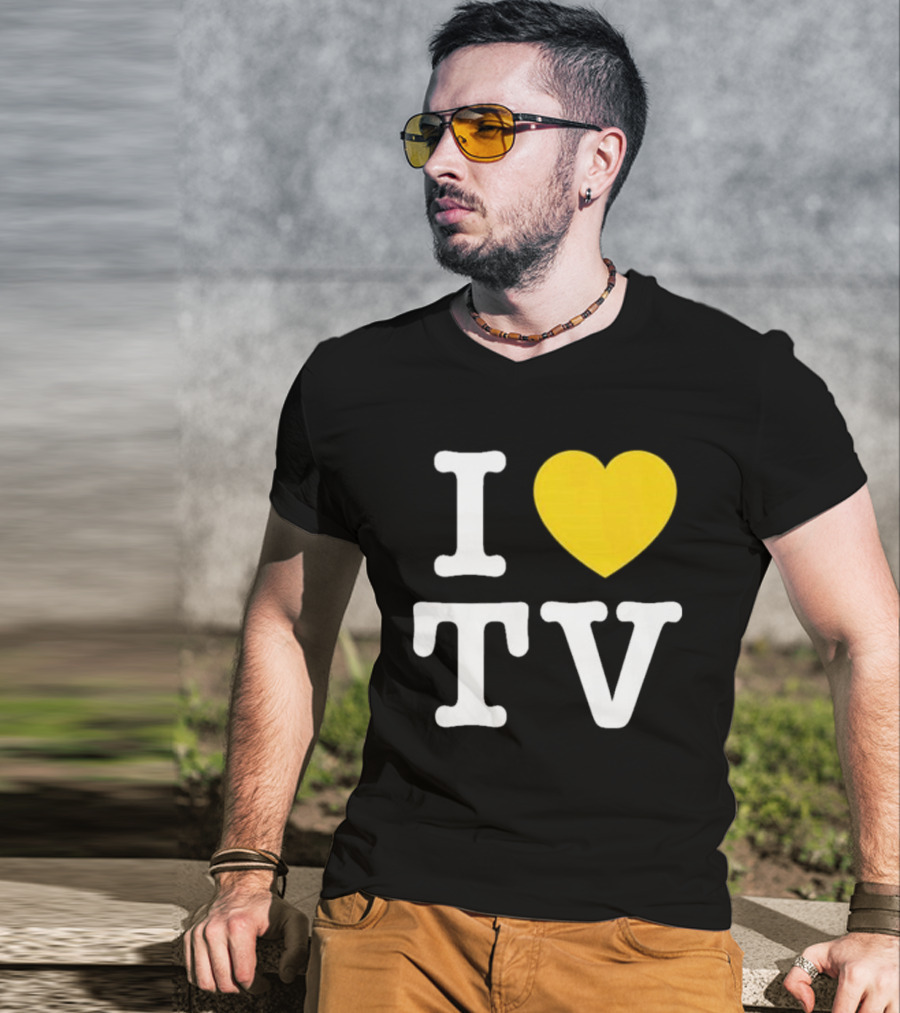 Hivemind I Love TV Heart T-Shirt
