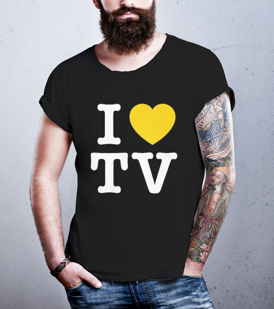 Hivemind I Love TV Heart T-Shirt