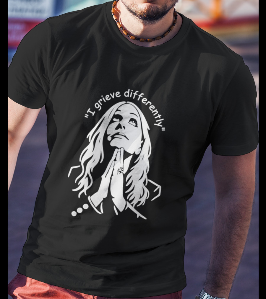 I Grieve Differently Inspirational Woman Praying Hands T-Shirt