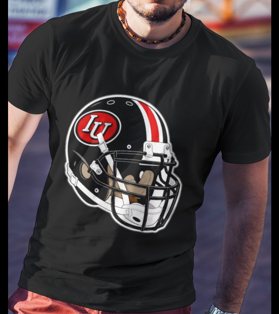 Indiana Hoosiers IU Football Helmet T-Shirt