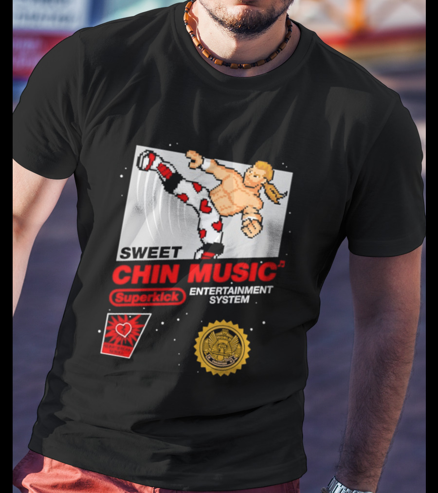 Sweet Chin Music Heartbreak Kid Entertainment System Series T-Shirt
