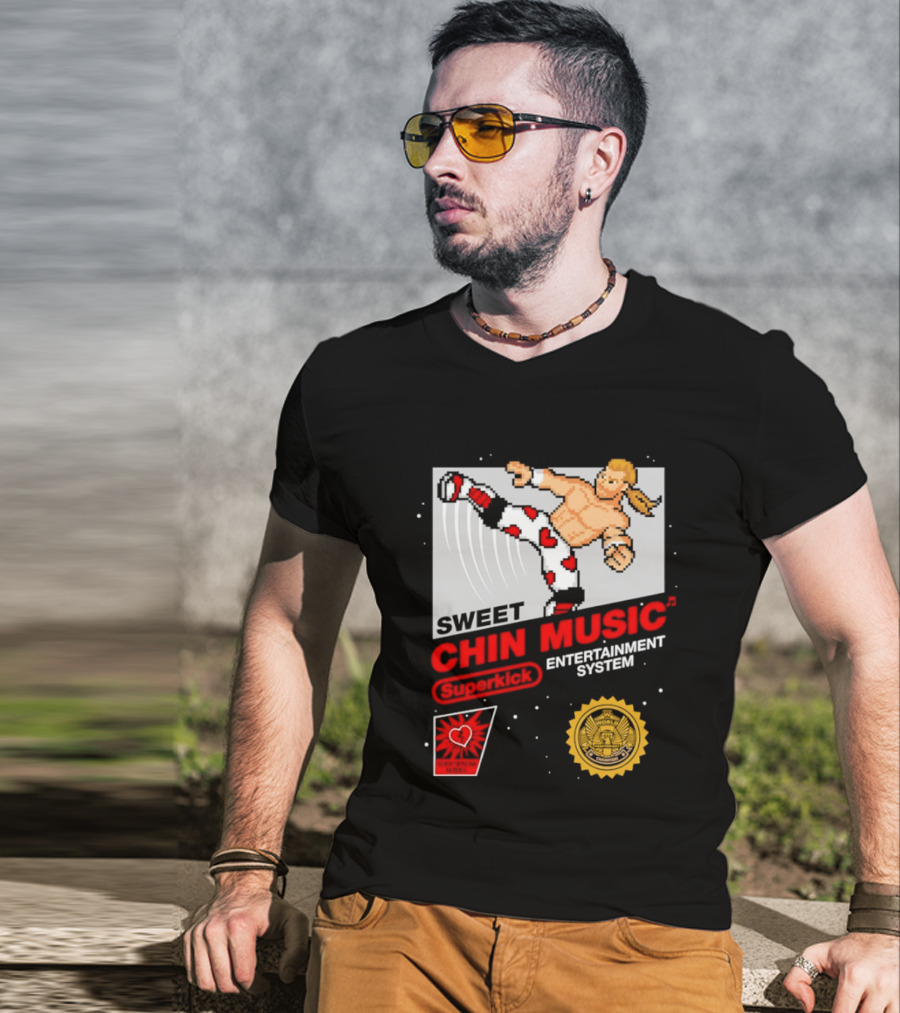 Sweet Chin Music Heartbreak Kid Entertainment System Series T-Shirt