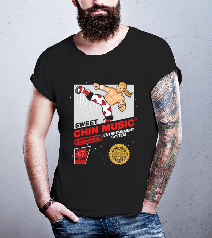 Sweet Chin Music Heartbreak Kid Entertainment System Series T-Shirt