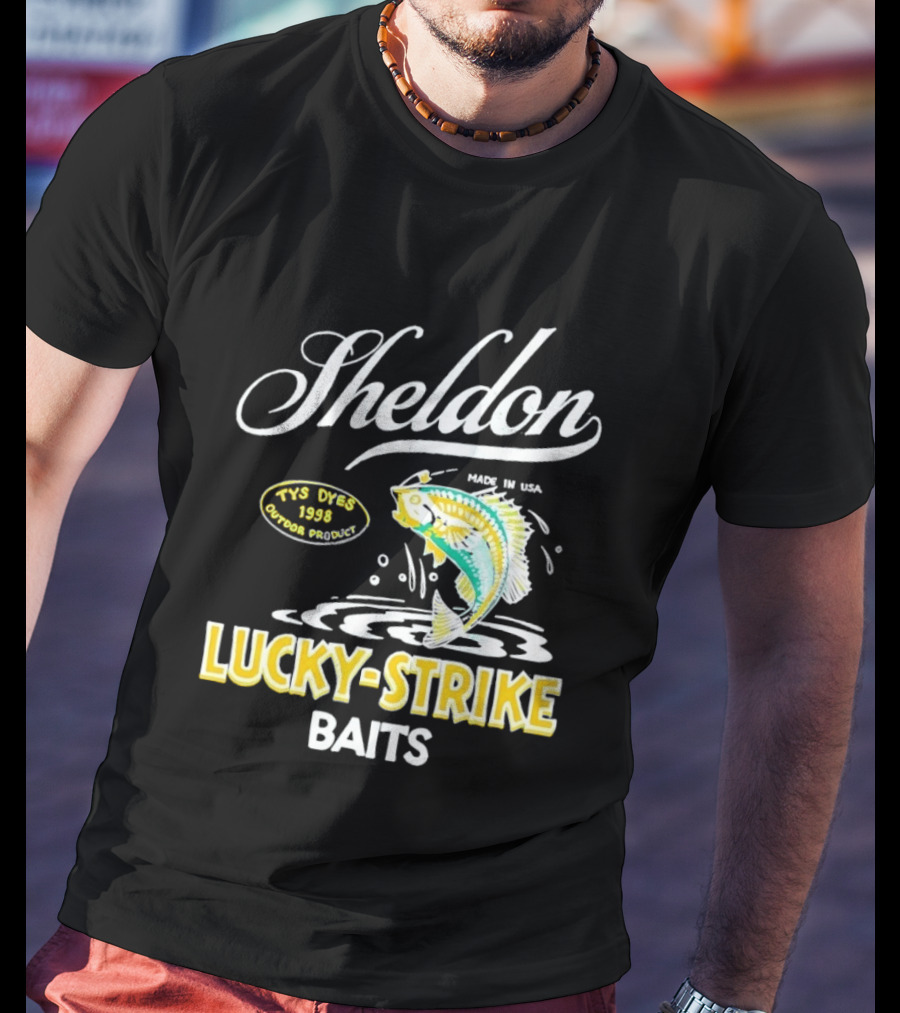 Sheldon Lucky Strike Baits Vintage 1998 Tys Dyes Outdoor Gear T-Shirt