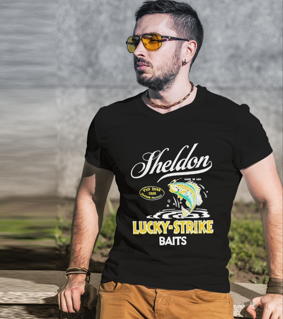Sheldon Lucky Strike Baits Vintage 1998 Tys Dyes Outdoor Gear T-Shirt