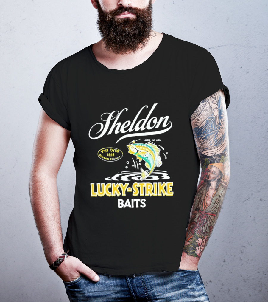 Sheldon Lucky Strike Baits Vintage 1998 Tys Dyes Outdoor Gear T-Shirt