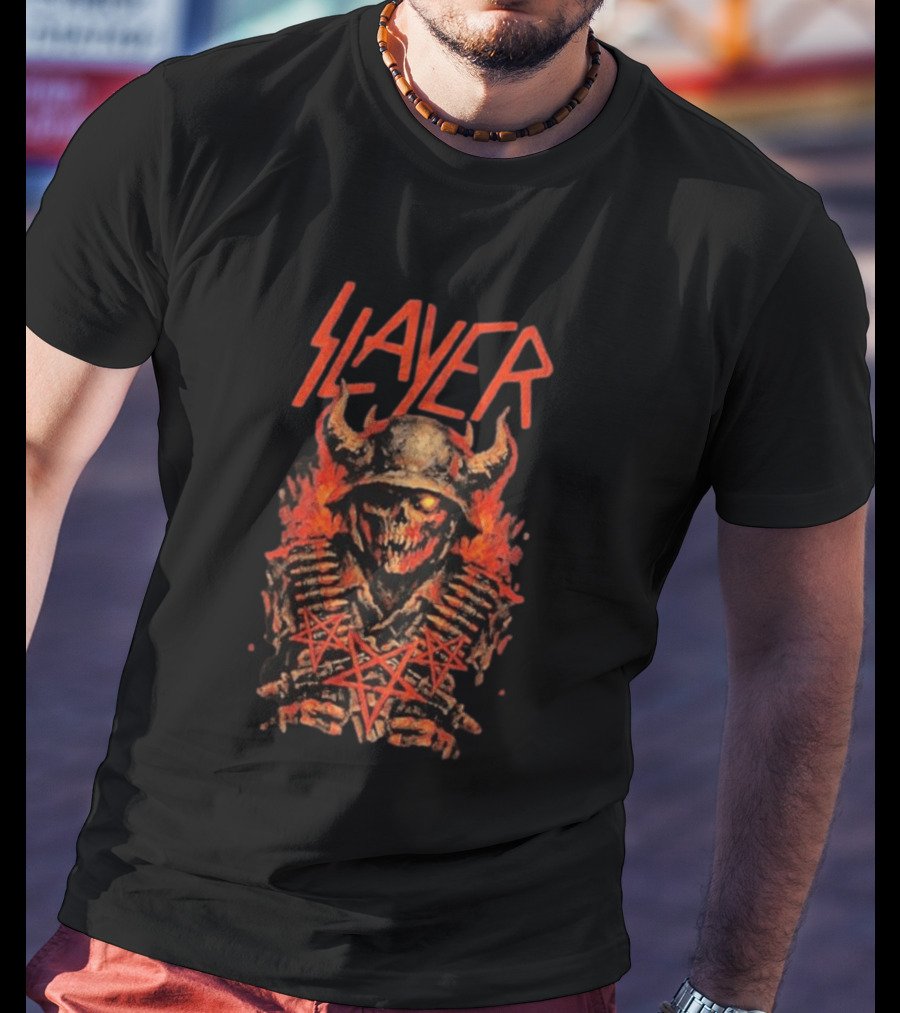 Slayer Rocklahoma Festival 2026 Pryor OK September 6 Skull T-Shirt