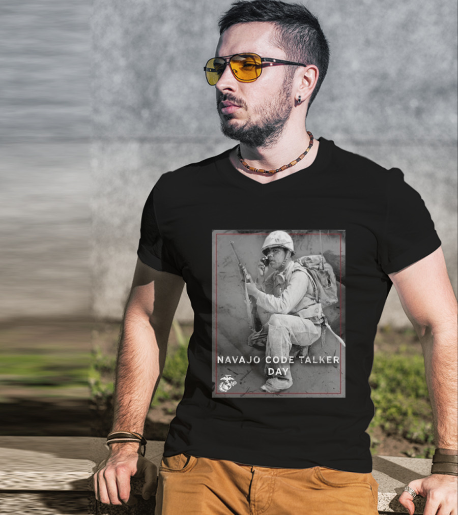 Navajo Code Talker Day Marine Corps T-Shirt
