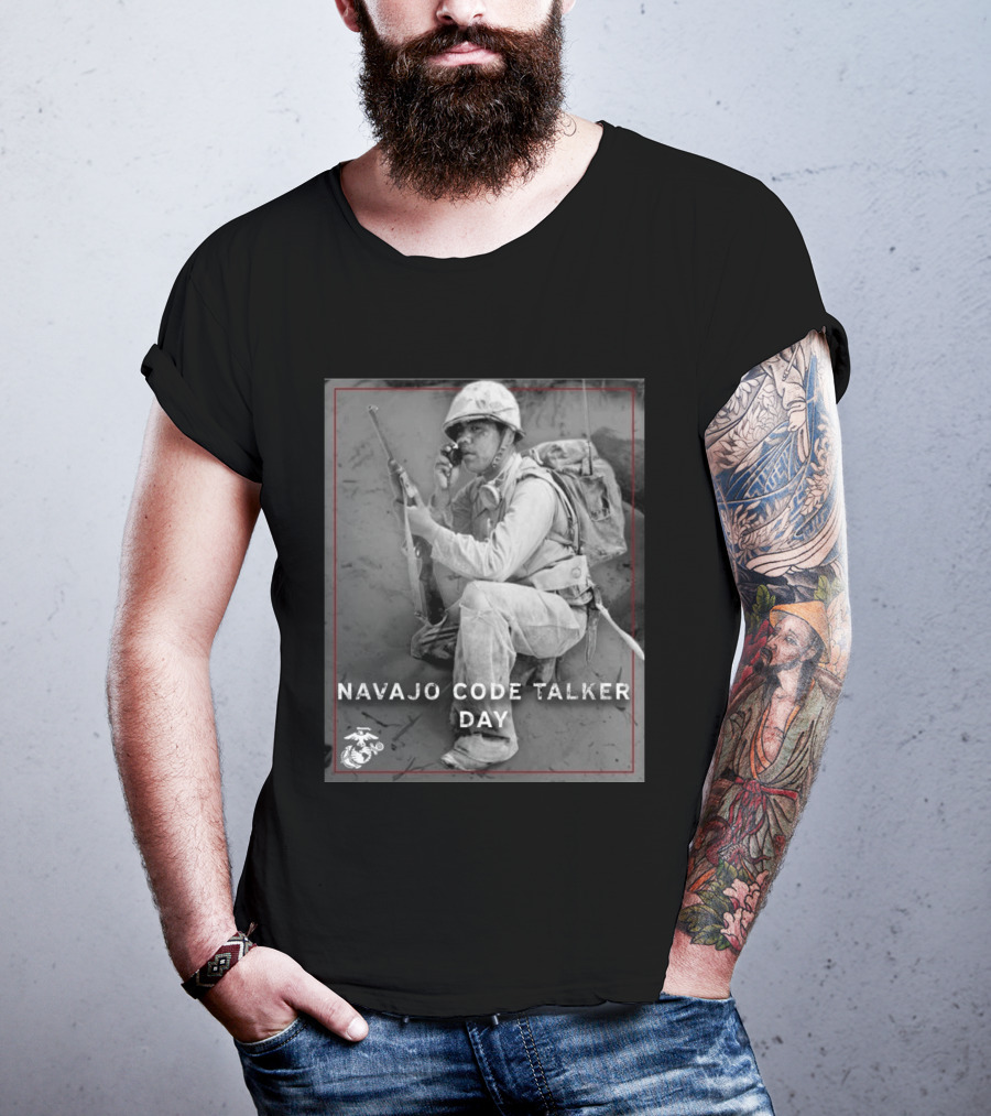 Navajo Code Talker Day Marine Corps T-Shirt
