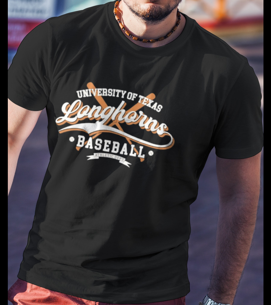 University Of Texas Longhorns Baseball Athletic Dept T-Shirt