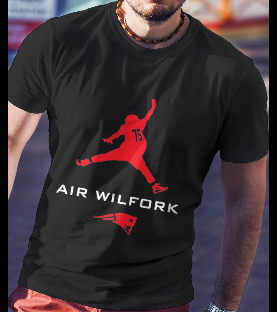 New England Patriots Air Wilfork 75 Jumpman T-Shirt