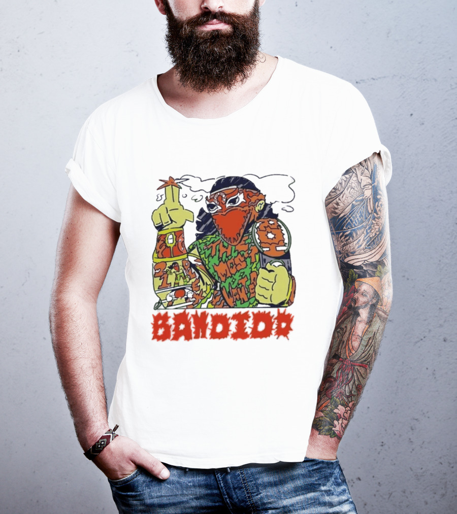 Most Wanted Bandido Lucha Libre Wrestler Suplex Champion T-Shirt