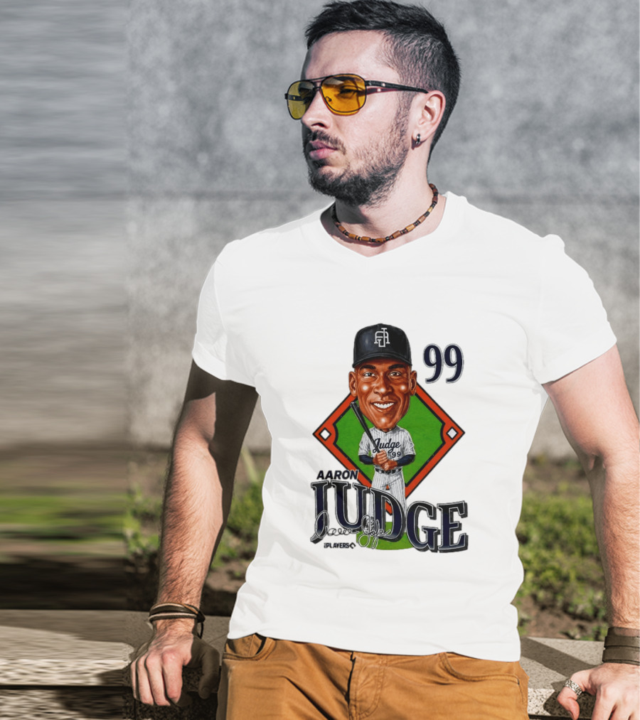 Aaron Judge New York Yankees Player 99 Caricature T-Shirt