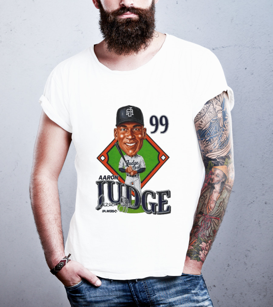 Aaron Judge New York Yankees Player 99 Caricature T-Shirt