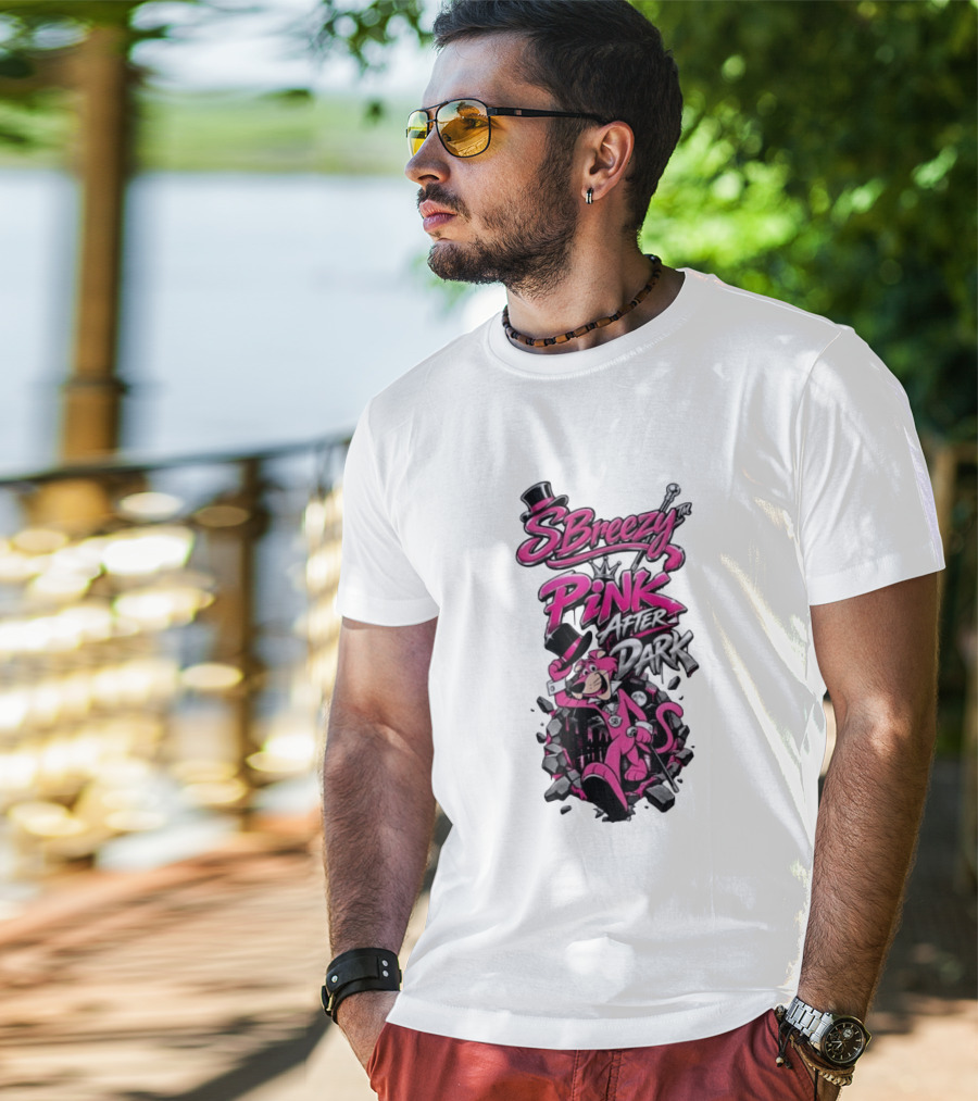 SBreezy Pink After Dark Cartoon T-Shirt