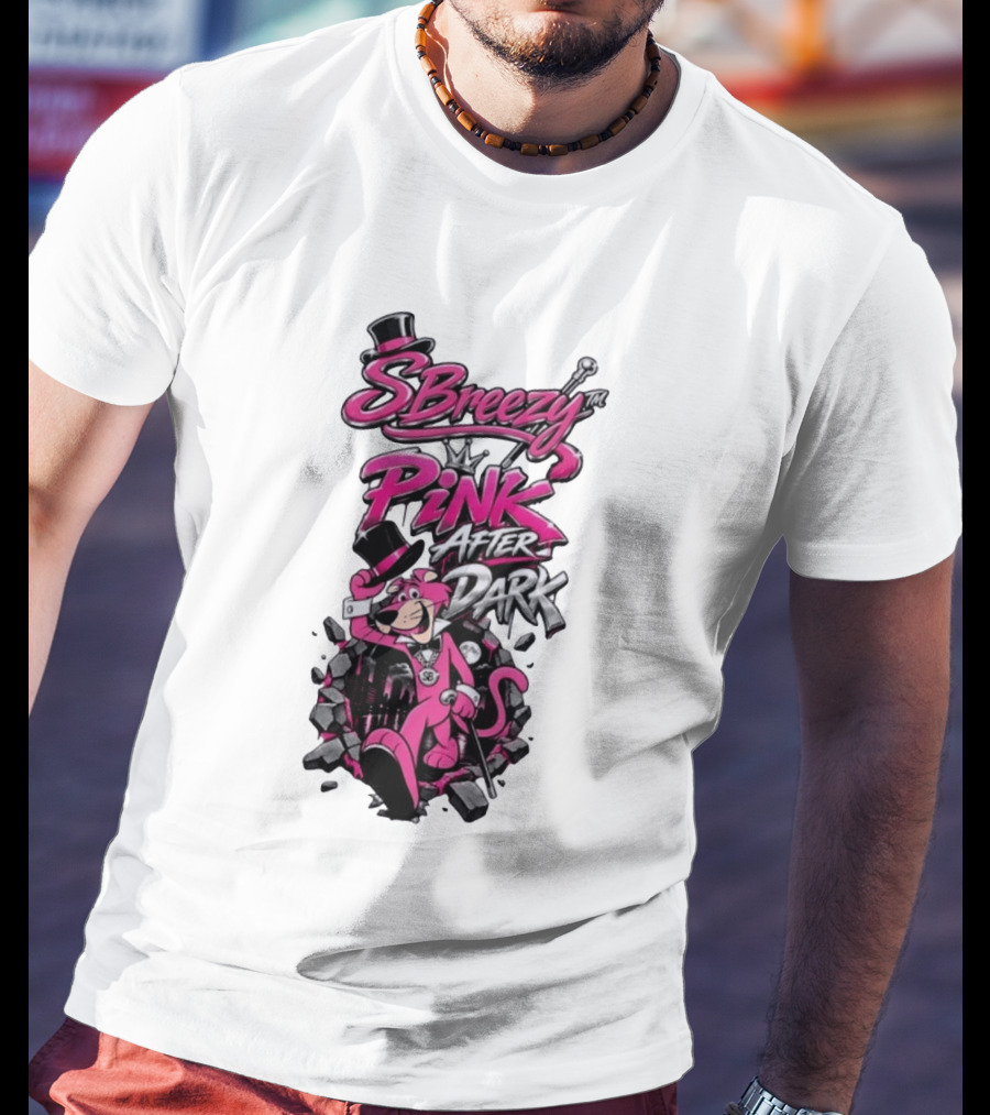 SBreezy Pink After Dark Cartoon T-Shirt