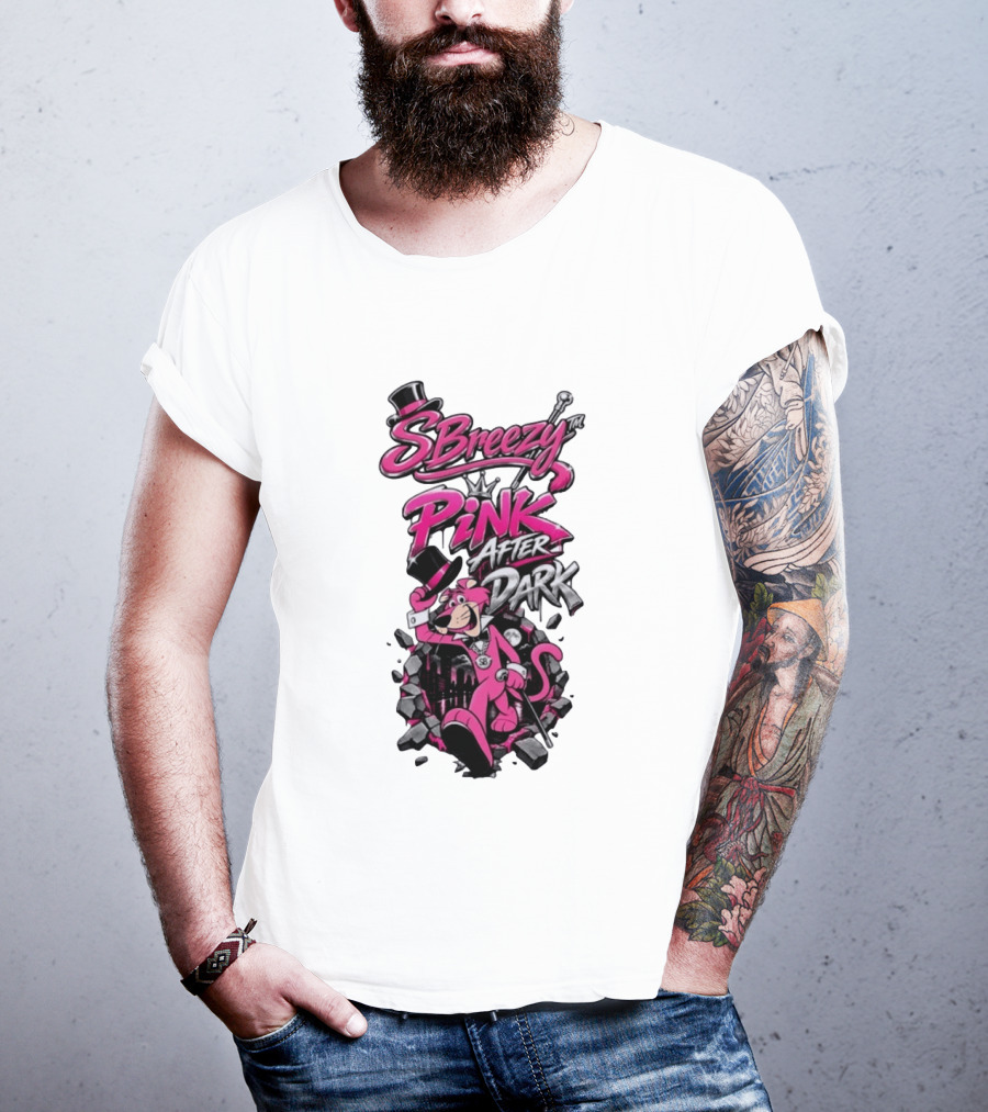 SBreezy Pink After Dark Cartoon T-Shirt