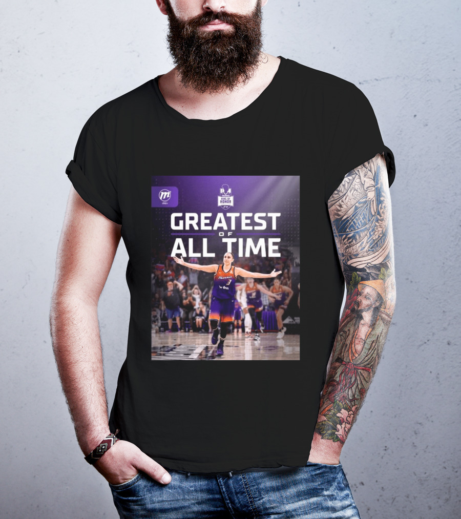 Diana Taurasi Phoenix Mercury Ring Of Honor Greatest Of All Time T-Shirt