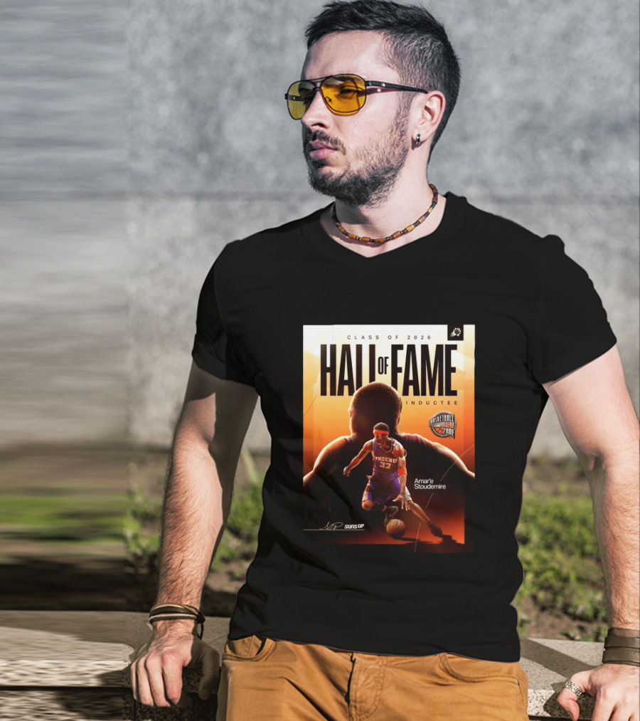 Class Of 2026 Hall Of Fame Inductee Amar'e Stoudemire Phoenix Suns Basketball T-Shirt