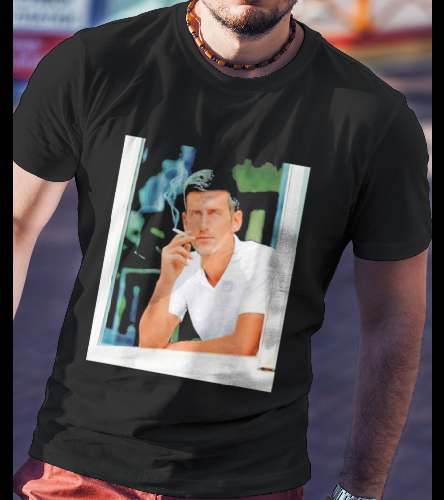 Novak Djokovic Smoking Tennis ATP Champion T-Shirt