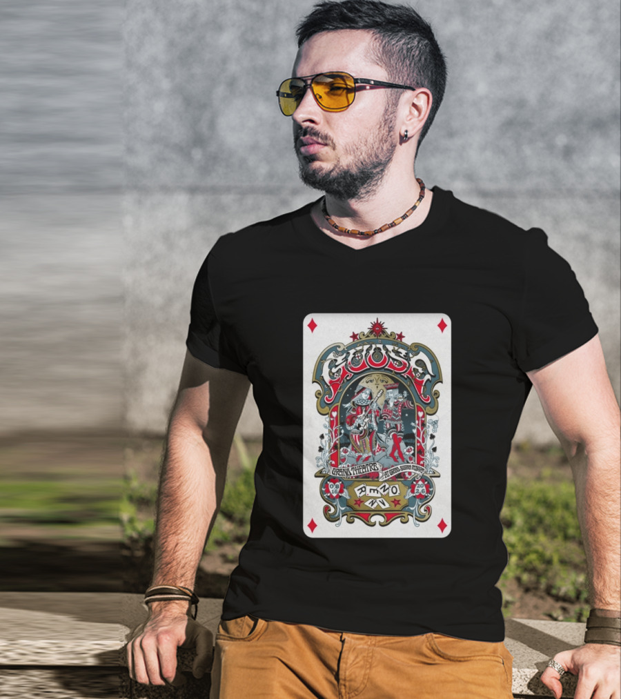 Goose Aug 16 2026 Grand Theatre Reno NV Playing Card T-Shirt