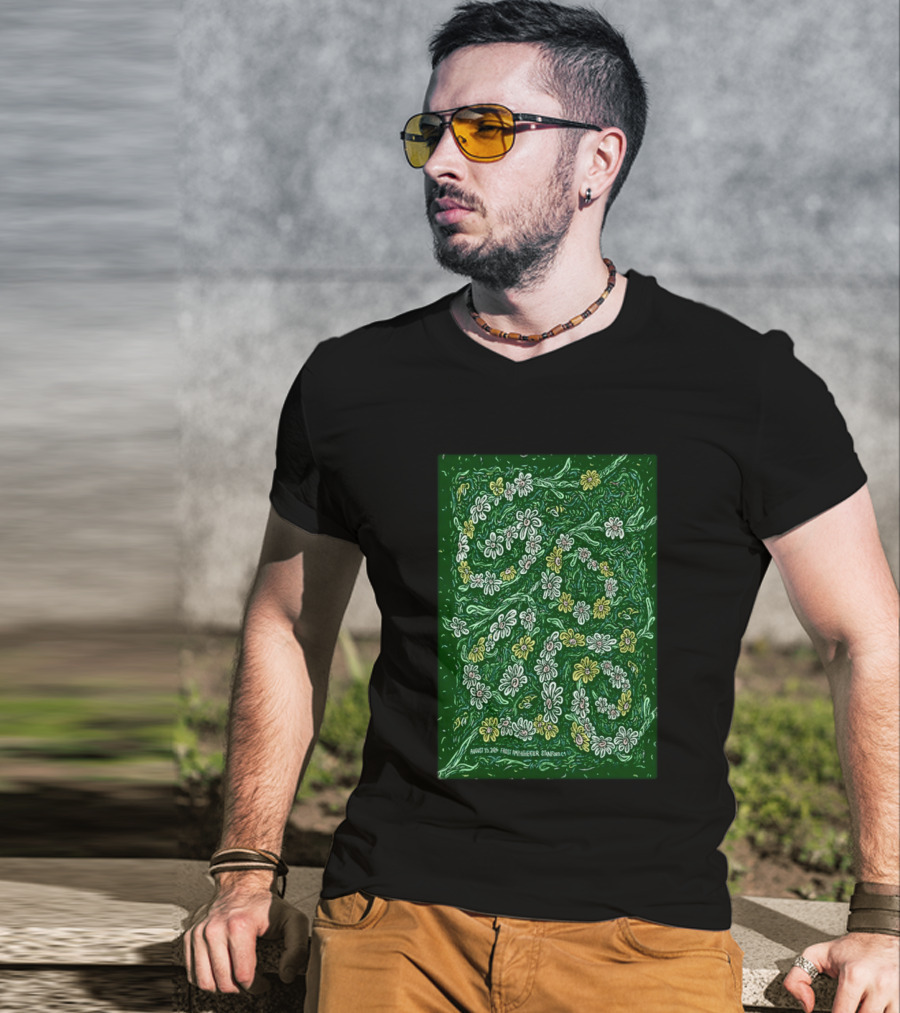 Goose 2026 Frost Amphitheater Stanford CA August 15 Floral T-Shirt