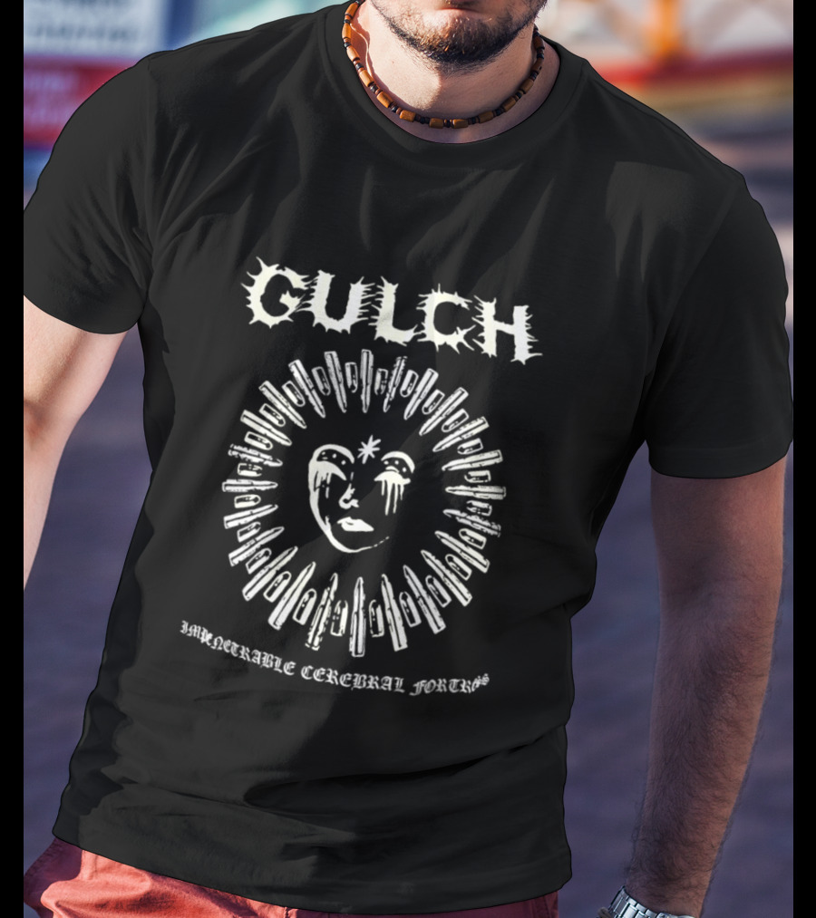 Gulch Impenetrable Cerebral Fortress Knife Face Symbol Hardcore T-Shirt