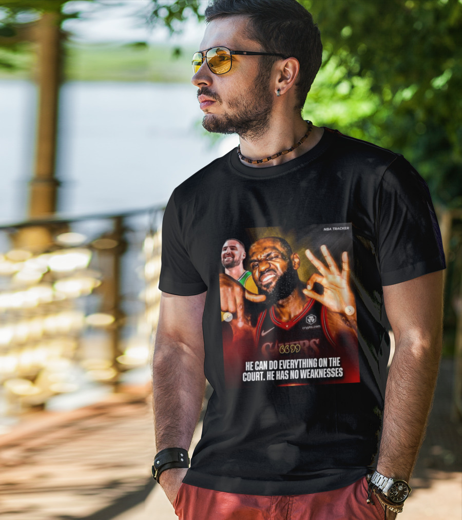 He Can Do Everything On The Court He Has No Weaknesses Crypto Lakers NBA Tracker T-Shirt