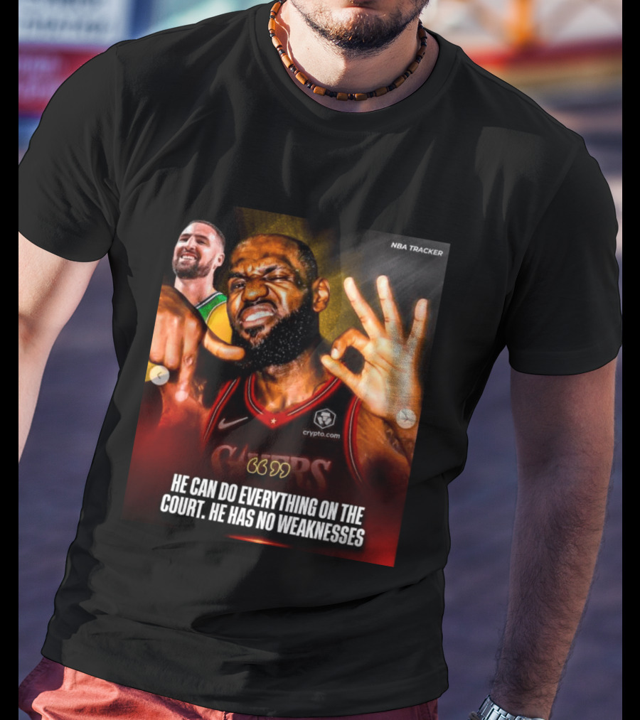 He Can Do Everything On The Court He Has No Weaknesses Crypto Lakers NBA Tracker T-Shirt