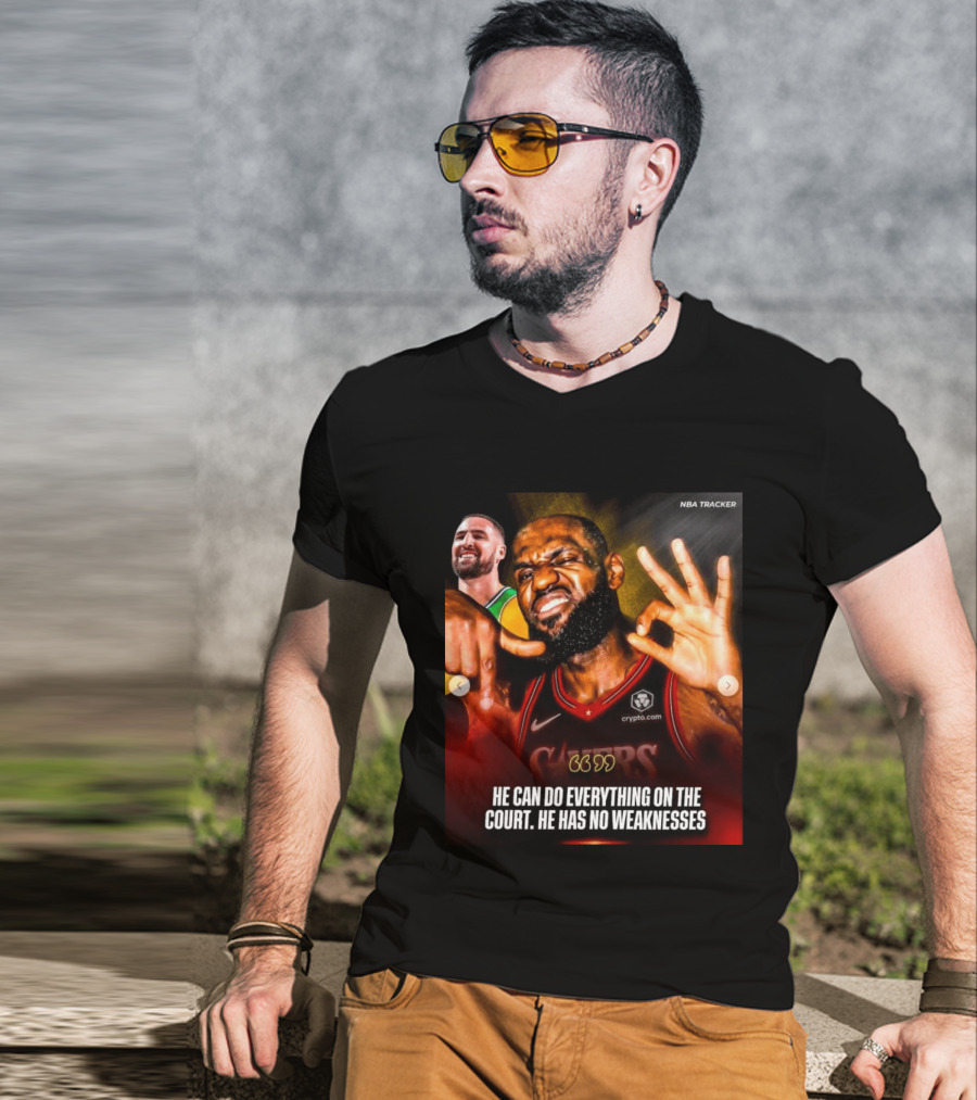 He Can Do Everything On The Court He Has No Weaknesses Crypto Lakers NBA Tracker T-Shirt