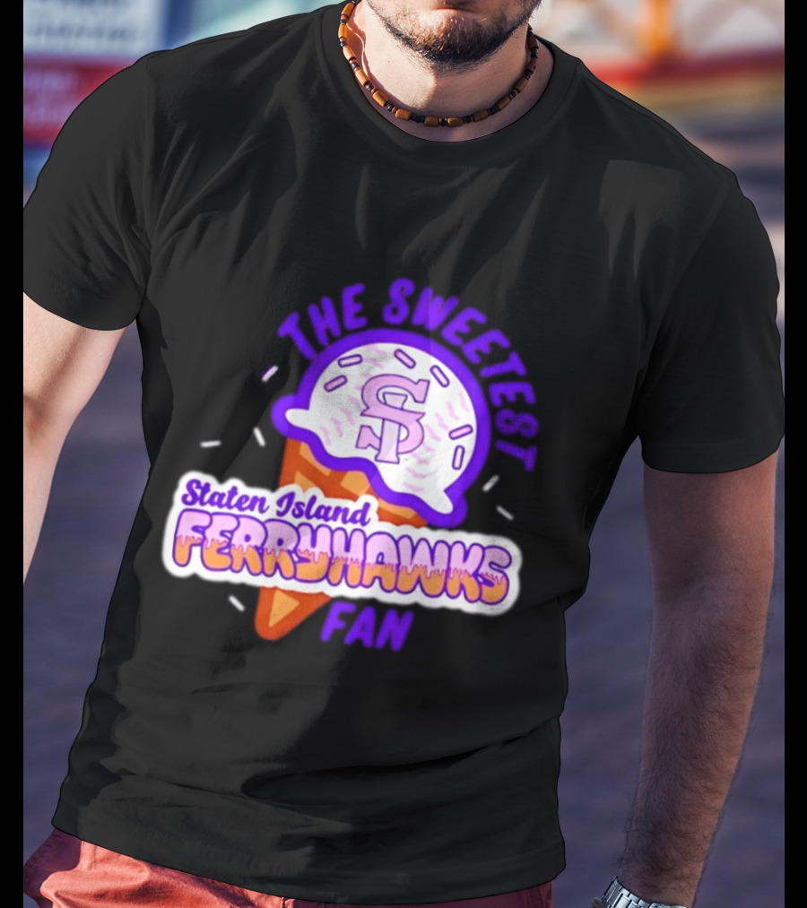 Staten Island Ferryhawks The Sweetest Fan Ice Cream Cone T-Shirt