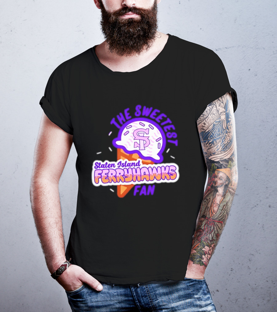 Staten Island Ferryhawks The Sweetest Fan Ice Cream Cone T-Shirt