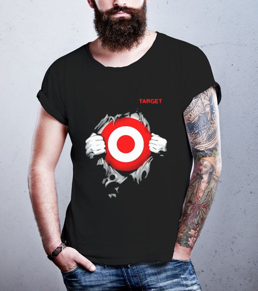 Target Ripped Chest Bullseye T-Shirt