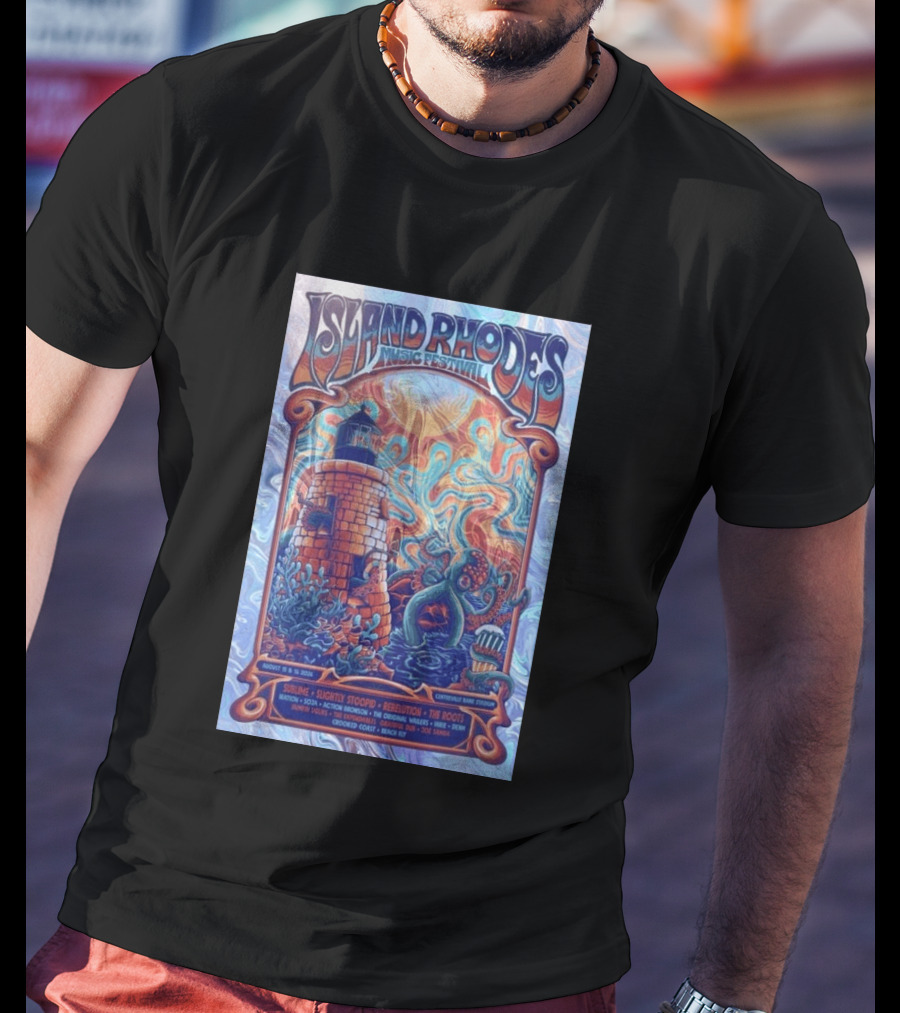 Island Rhodes Music Festival 2026 Centreville Bank Stadium Sublime Slightly Stoopid Rebelution The Roots August 15 16 Limited T-Shirt
