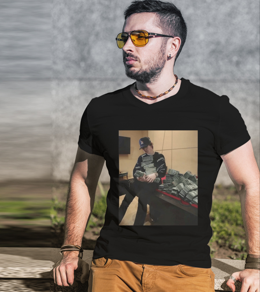 Balenciaga Black Stacks Of Cash T-Shirt