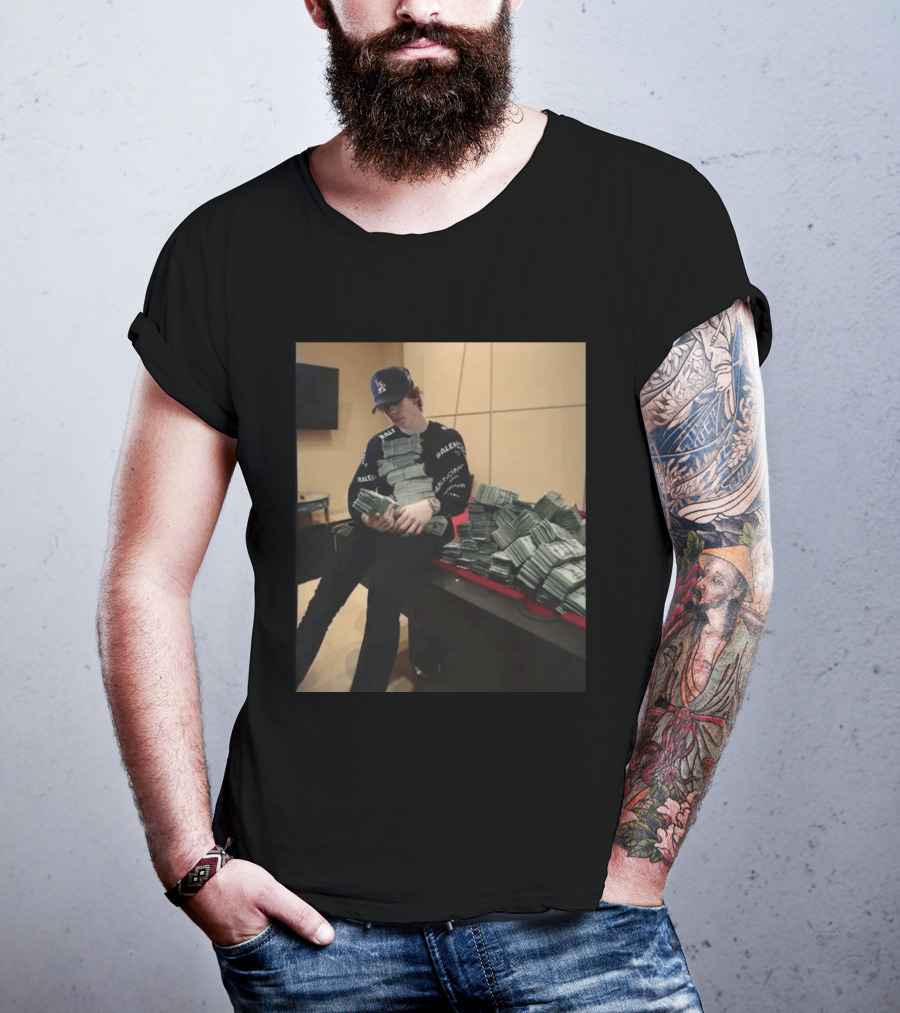 Balenciaga Black Stacks Of Cash T-Shirt
