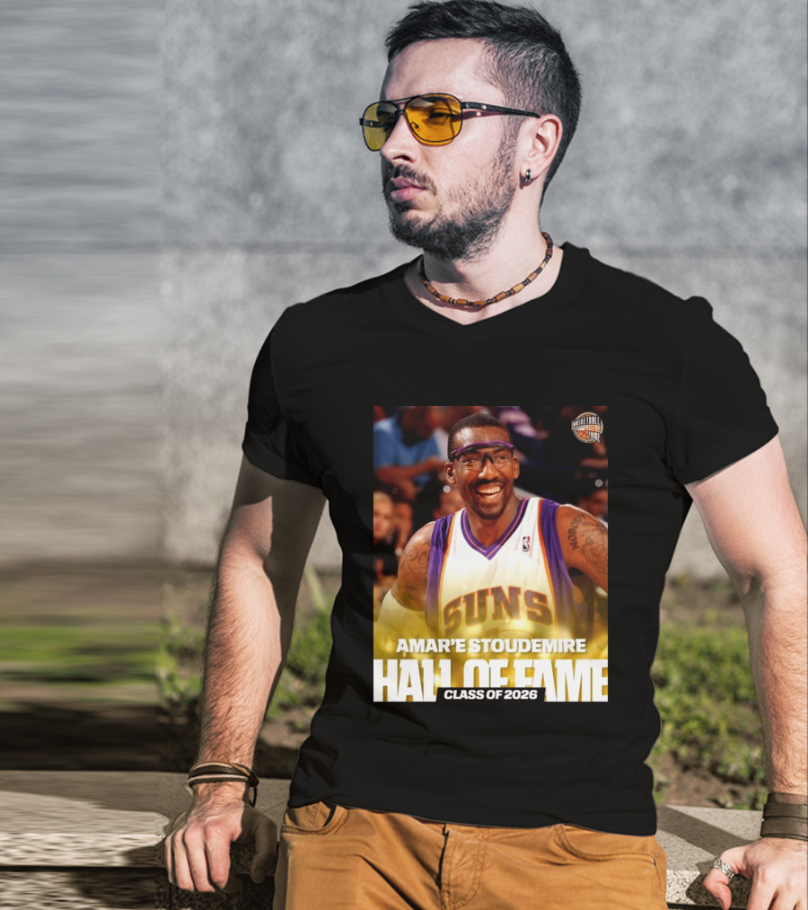 Amar'e Stoudemire Basketball Hall Of Fame Class Of 2026 Suns T-Shirt