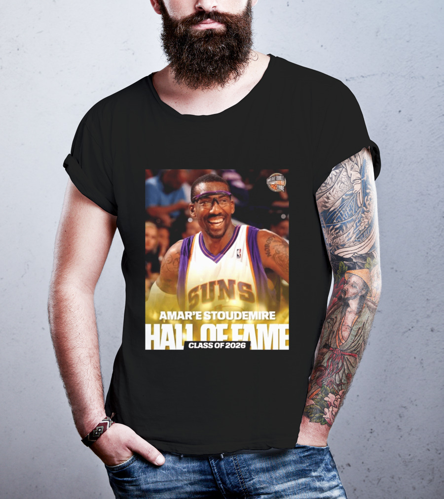 Amar'e Stoudemire Basketball Hall Of Fame Class Of 2026 Suns T-Shirt