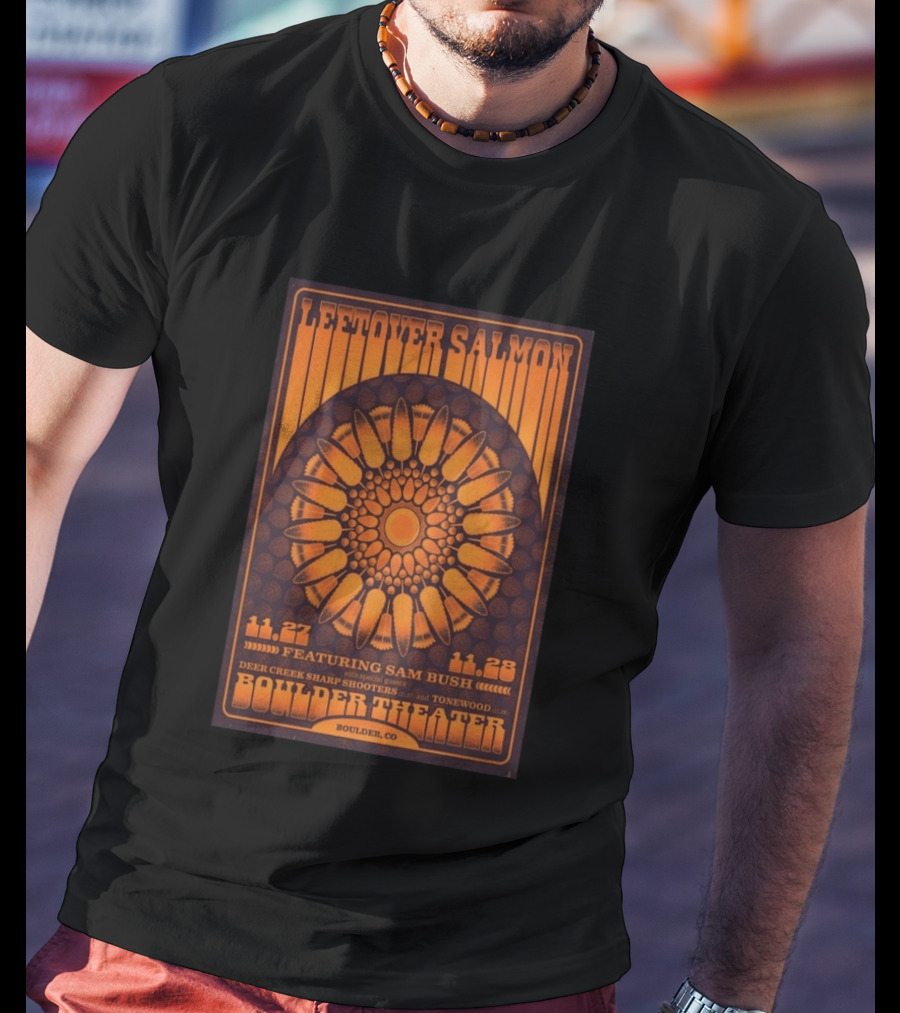 Leftover Salmon Boulder Theater November 27 28 2026 Featuring Sam Bush Deer Creek Sharp Shooters Tonewood T-Shirt
