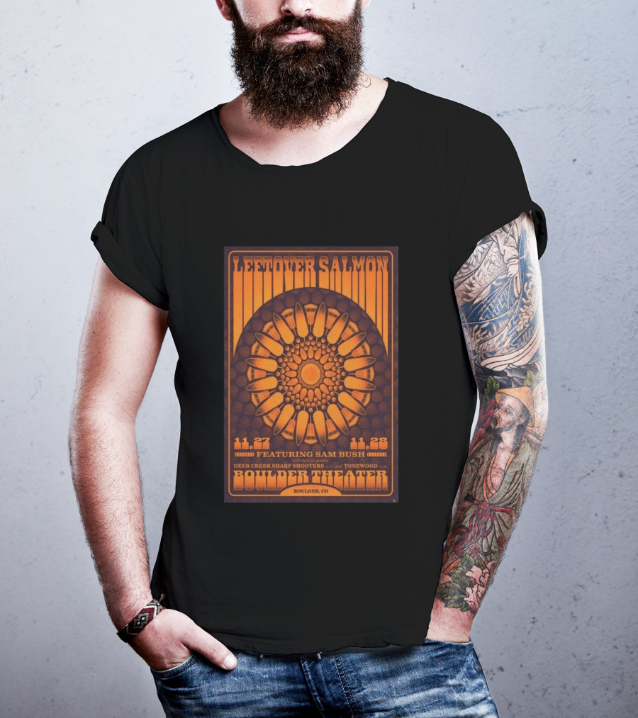 Leftover Salmon Boulder Theater November 27 28 2026 Featuring Sam Bush Deer Creek Sharp Shooters Tonewood T-Shirt
