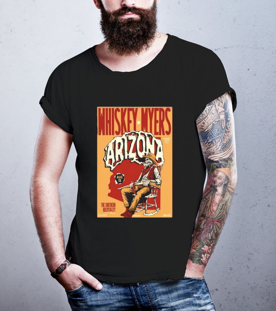 Whiskey Myers Arizona Aug 15 The Southern Hospitality Tour Phoenix 2026 T-Shirt